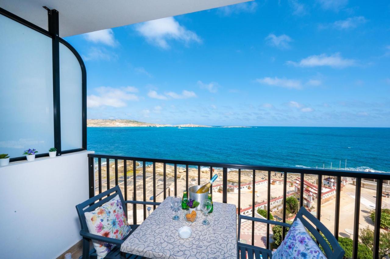 Islet Promenade Seafront 1 Bedroom Apartment With Sea View Balcony By Getawaysmalta Сент-Полс-Бей Екстер'єр фото