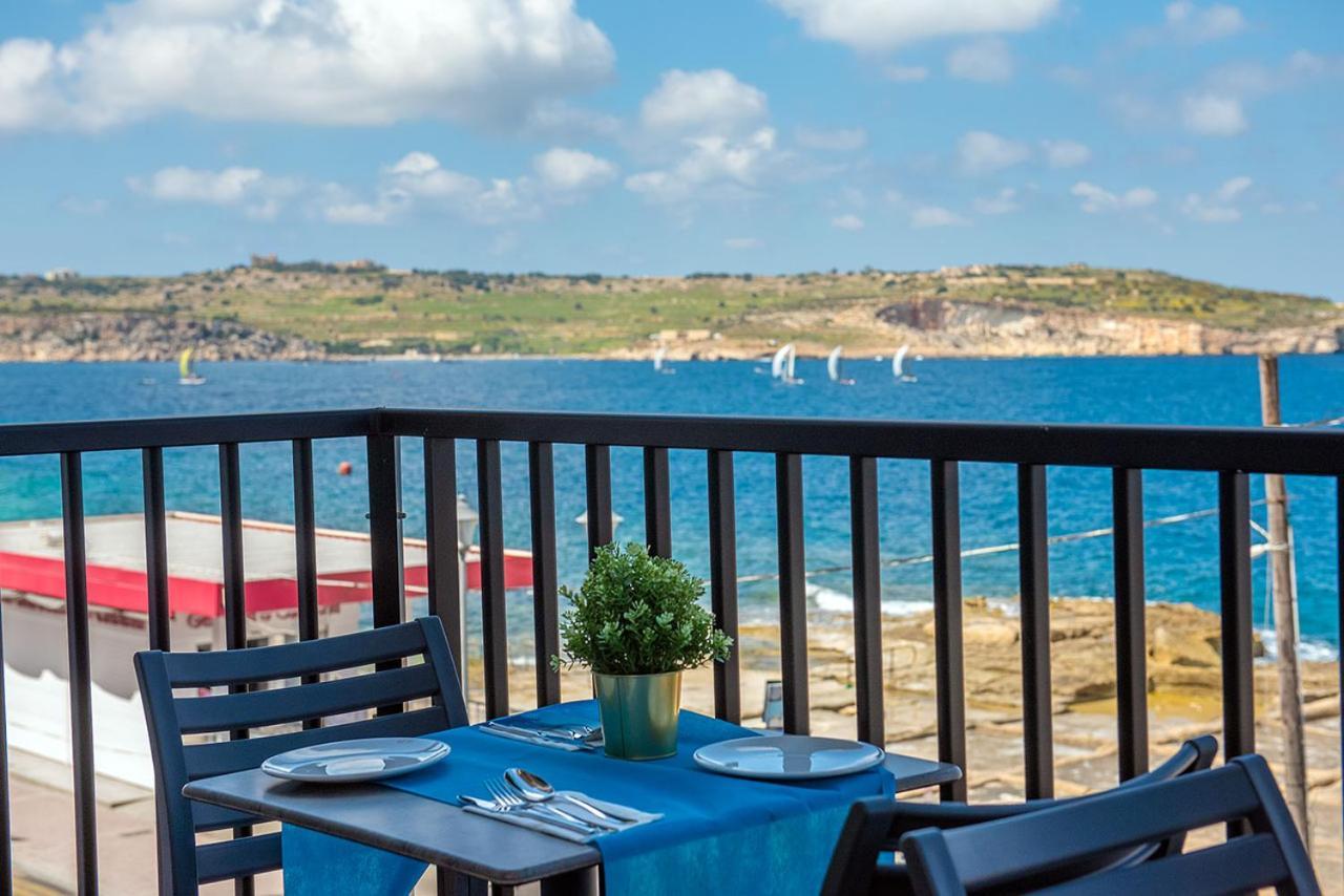 Islet Promenade Seafront 1 Bedroom Apartment With Sea View Balcony By Getawaysmalta Сент-Полс-Бей Екстер'єр фото