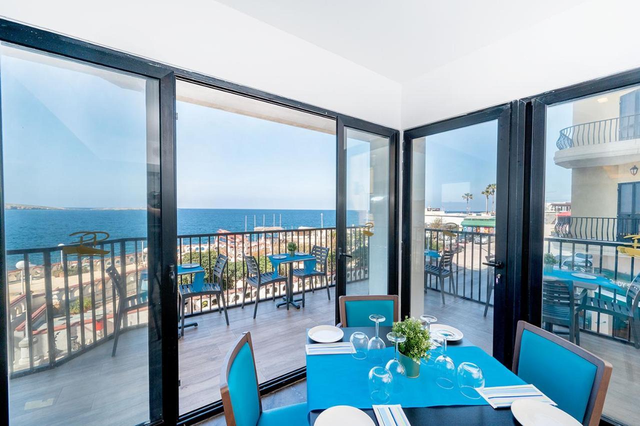 Islet Promenade Seafront 1 Bedroom Apartment With Sea View Balcony By Getawaysmalta Сент-Полс-Бей Екстер'єр фото
